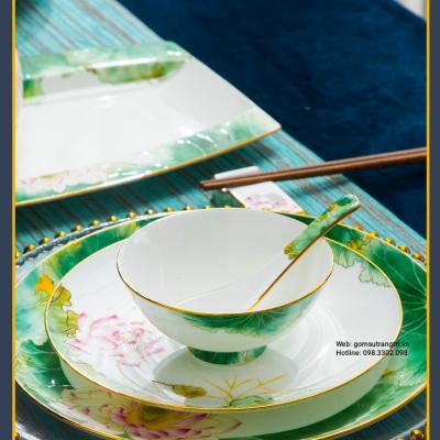 BỘ BÁT ĂN CAO CẤP HOA SEN – TÂM HỒN THUẦN KHIẾT